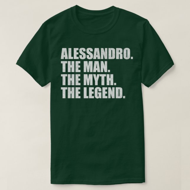 T-shirt Alessandro Alessandro Nom Alessandro prénom (Design devant)