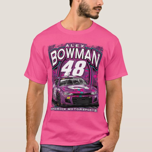 T-shirt Alex Bowman Purple Car (Devant)