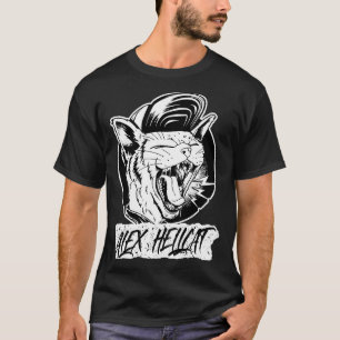 T-shirt Alex Hellcat hurle Kat Punk