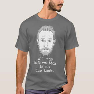 T-shirt Alex Horne Taskmaster Toute L'Information Est Sur