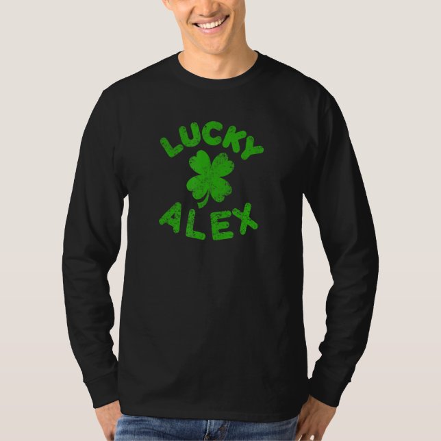 T-shirt Alex Irish Family St Patrick S Day Lucky Alex (Devant)