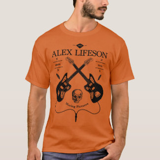 T-shirt Alex Lifeson Guitare Logo Vintage