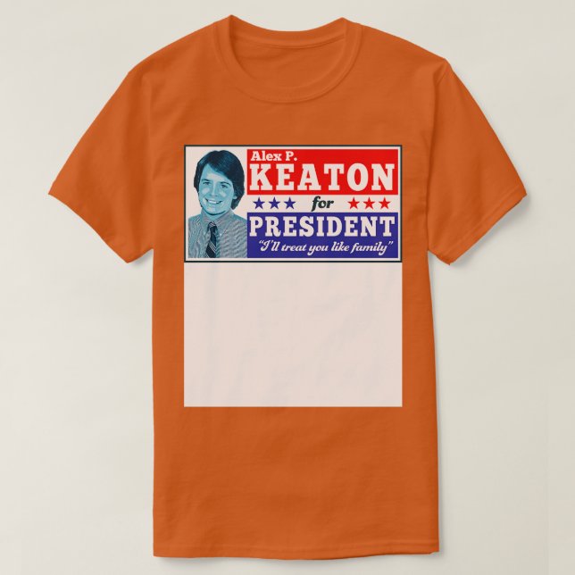 T-shirt Alex P Keaton Pour 1 (Design devant)