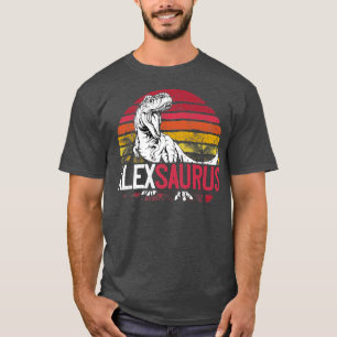T-shirt Alex Saurus Dinosaure personnalisé T Rex Nom Chris