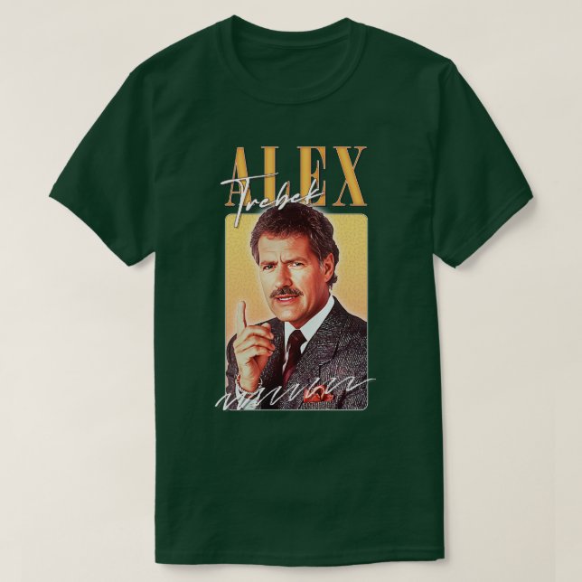 T-shirt Alex Trebek Rétro Design esthétique (Design devant)
