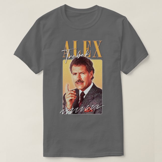 T-shirt Alex Trebek Rétro Design esthétique (Design devant)
