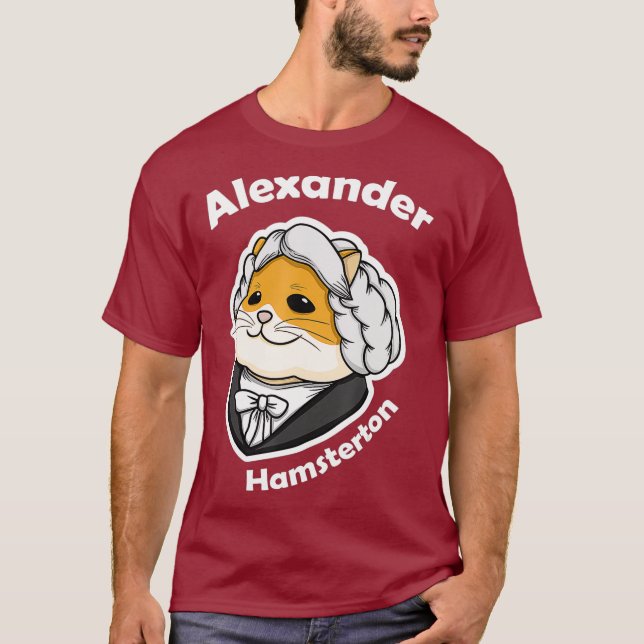 T-shirt Alexander Hamilton Cute Funny Hamster Alexander (Devant)