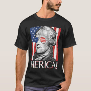 T-shirt Alexander Hamilton 'Merica Patriot Américain Drape