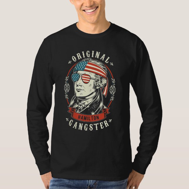 T-shirt Alexander Hamilton Original Gangster 4 juillet (Devant)
