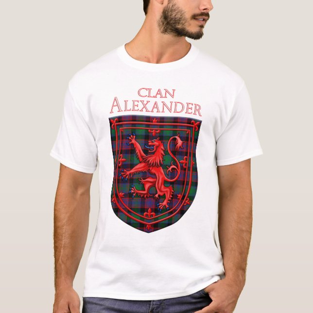 T-shirt Alexander Hunting Tartan Scottish Plaid (Devant)