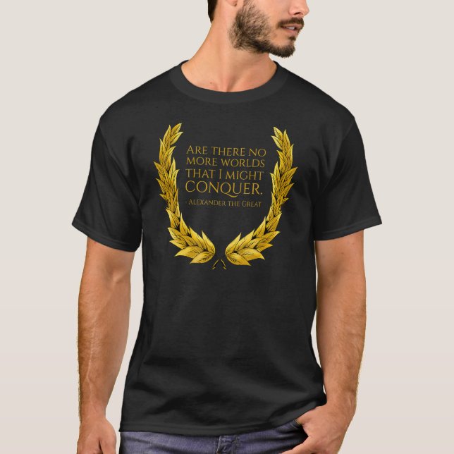 T-shirt Alexander Le Grand Q Grec Ancien Inspirant (Devant)