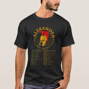 T-shirt Alexander The Great World Tour amusant Historian G