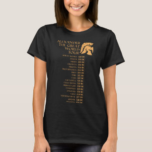 T-shirt Alexander The Great World Tour amusant Historian G
