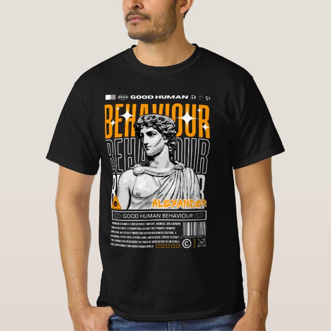T-SHIRT ALEXANDER TROIS GRANDES STATUE GRECQUE (Devant)
