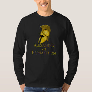 T-shirt Alexandre aime Hephaestion Grec ancien LGBT Salut