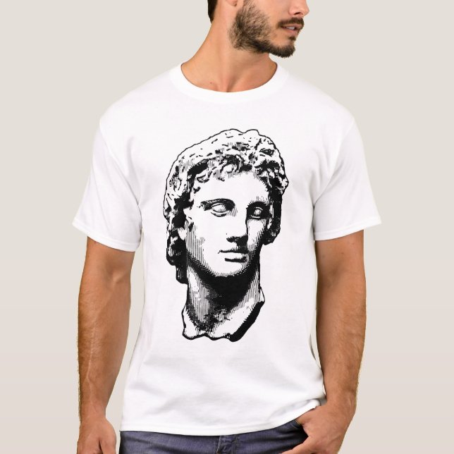 T-shirt Alexandre la grande statue (Devant)