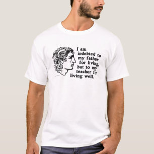 T-shirt Alexandre le Grand : Citation sur la dette à l'ens