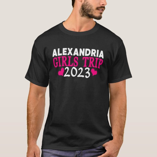 T-shirt Alexandria Girls Trip  2023 Women's Bachelorette P (Devant)