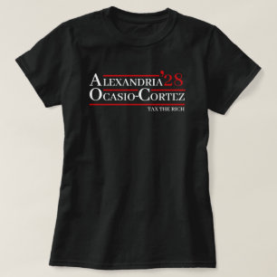 T-shirt Alexandria Ocasio-Cortez 2028 AOC 28 Taxer les ric
