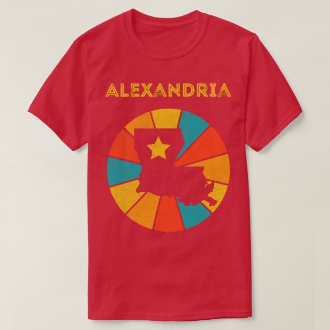 T-shirt Alexandria Vintage Souvenir dénudé 1 (Design devant)