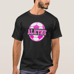 T-shirt Aleyne Nom Filles Football Jouer Football Sport Fa