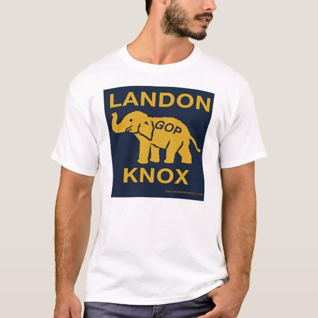 T-shirt Alf Landon et Franklin Knox (Devant)