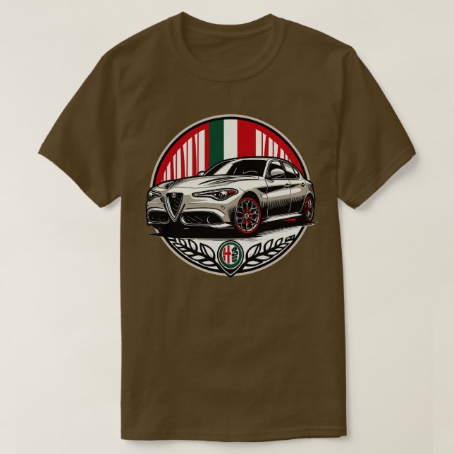 T-shirt Alfa Romeo Giulia 11 (Design devant)