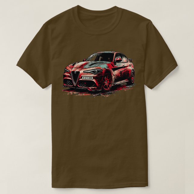 T-shirt Alfa Romeo Giulia 4 (Design devant)