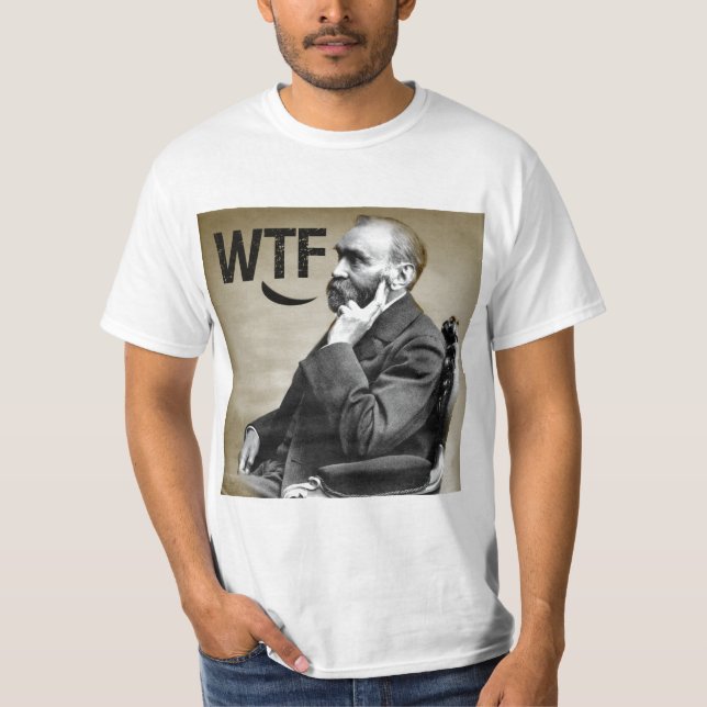 T-shirt Alfred Nobel, WTF (Devant)