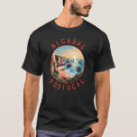 T-shirt Algarve Portugal Cercle en détresse rétrograde<br><div class="desc">Design d'art vectoriel de l'Algarve. L'Algarve,  la région la plus méridionale du Portugal,  est connue pour ses plages de l'Atlantique et ses stations de golf.</div>