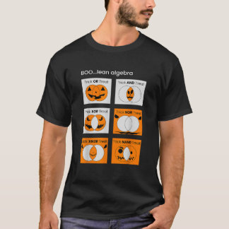 T-shirt Algebra Booléenne Trick Ou Traite Citrouille Diagr