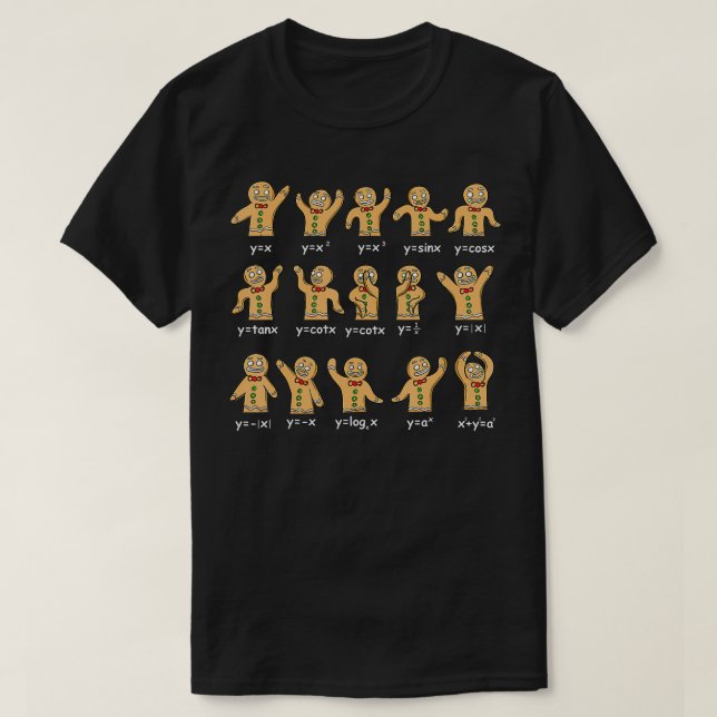 T-shirt Algebra Dance Gingerbread Funny Graphiques Chiffre (Design devant)
