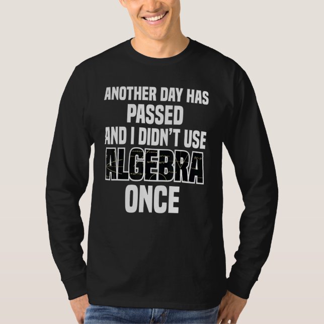 T-shirt Algebra Ecole de mathématiques des mathématiques d (Devant)