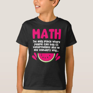 T-shirt Algebra Math Enseignant Mathématiques Sciences Hu