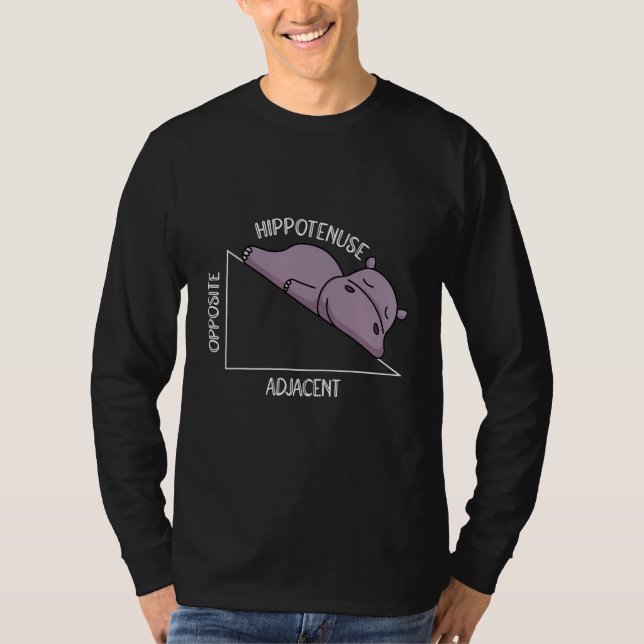 T-shirt algebra math student math teacher hippotenuse (Devant)