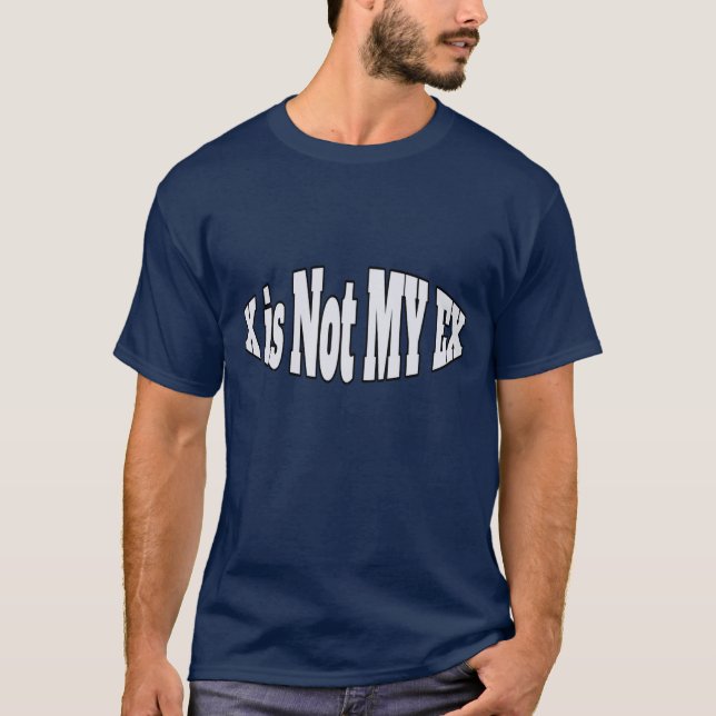 T-shirt Algebra : X n'est pas mon Ex (Devant)