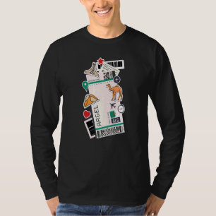 T-shirt Alger Air Billetterie Avion De Passe D'Embarquemen
