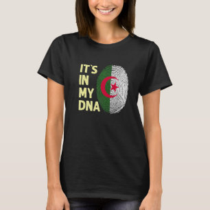 T-shirt Algérie Dans Mon Équipe Drapeau Algérien Adna Algé