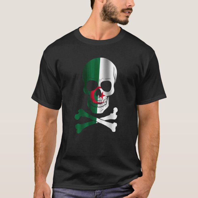 T-shirt Algérie Drapeau Drapeau Drapeau Drapeau Algérie (Devant)