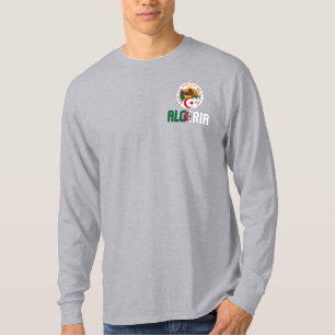 T-shirt Algérie Drapeau et armoiries patriotique