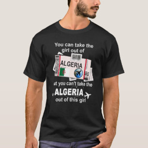 T-shirt Algérie Embarquement Pass Algérie Girl Algérie