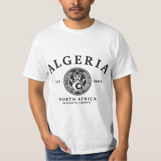 T-shirt Algérie Est 1962 Afrique du Nord Coordonnées Vinta