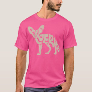 T-shirt Algérie Fennec Fox Word Art drôle Animal