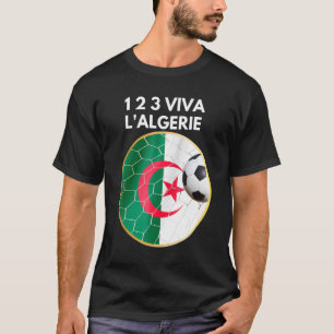 T-shirt Algérie Football 123 Viva L'algerie