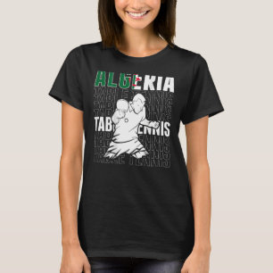 T-shirt Algérie Table Tennis Soutien Algérien Ping Pong T