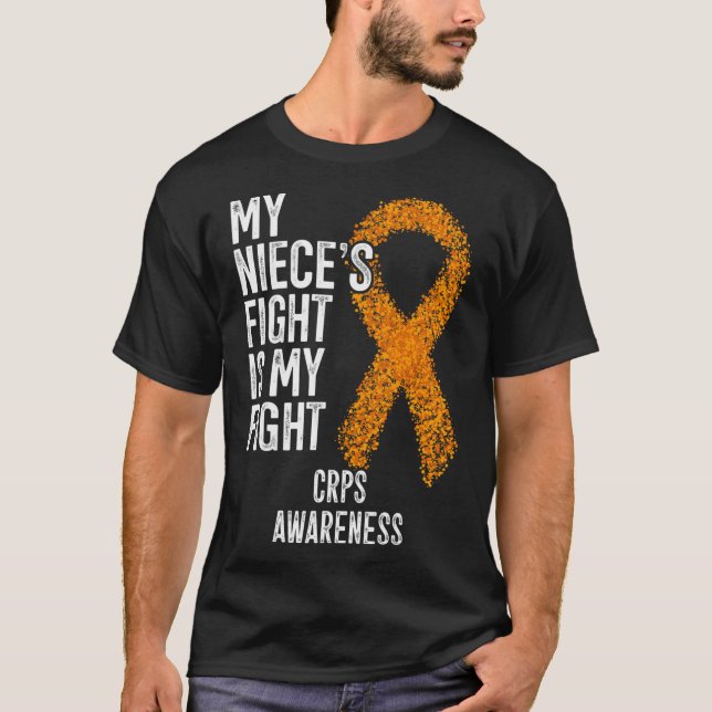 T-shirt Algodystrophie Le combat de ma nièce est mon comba (Devant)