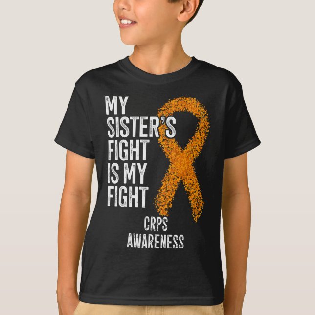 T-shirt Algodystrophie Le combat de ma soeur est mon comba (Devant)