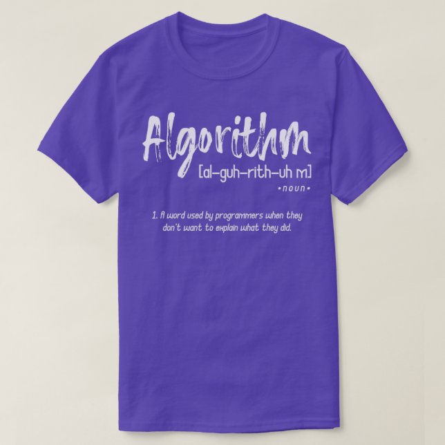T-shirt Algorithme de programmation de codeur (Design devant)