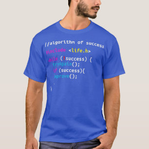 T-shirt Algorithme De Réussite Programmeur Coder Coder Jok