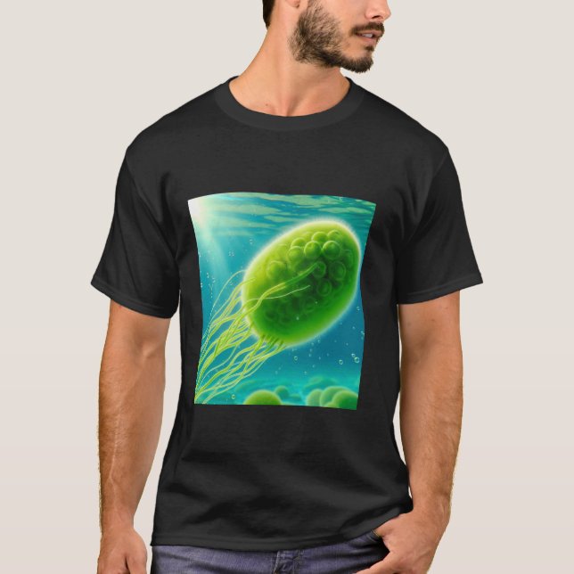 T-shirt Algues vertes Chlamydomonas  1 (Devant)